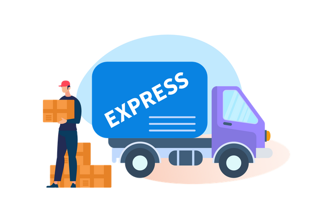 Express Delivery Illustration