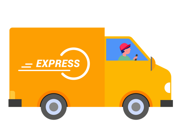 Express delivery  イラスト