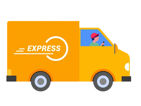 Express delivery  イラスト