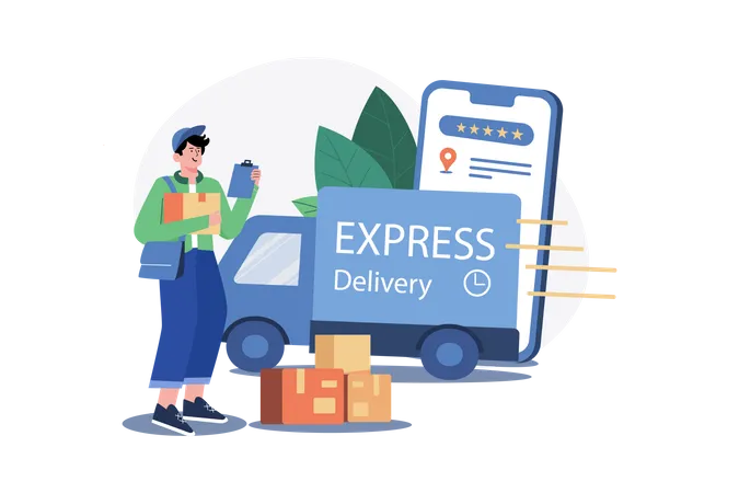 Express Delivery  Illustration