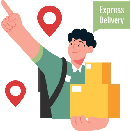 Express delivery Illustration