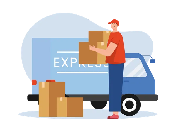Express Delivery Illustration