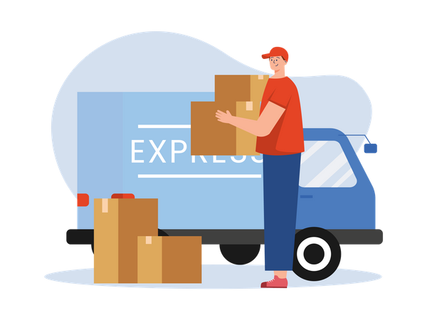 Express Delivery  Illustration