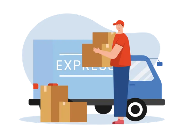 Express Delivery  Illustration