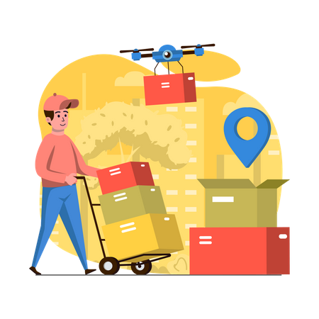 Express Delivery  Illustration