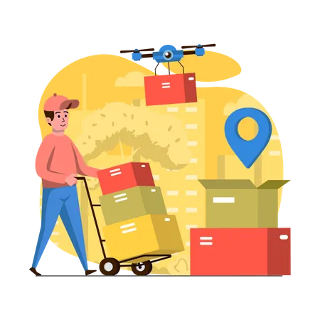 Express Delivery  Illustration