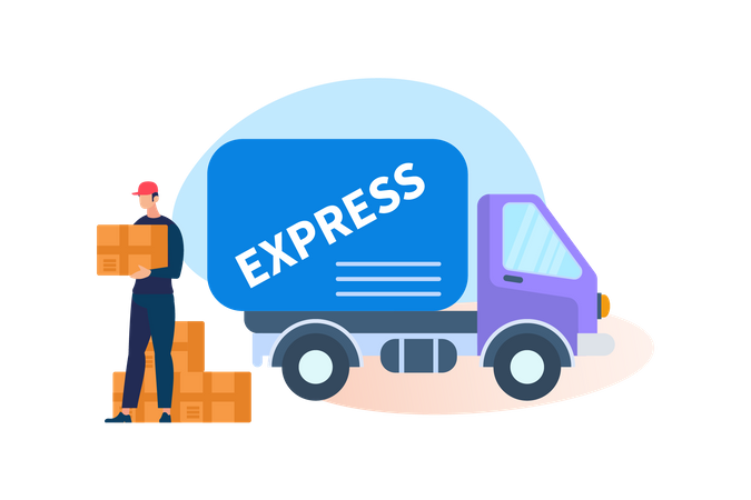 Express Delivery  Illustration