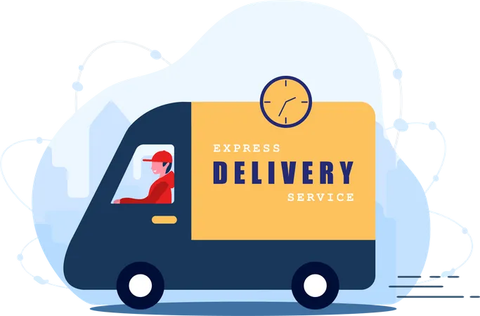 Express delivery service Illustration