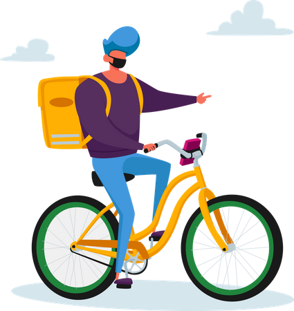 Express delivery service during covid  Illustration