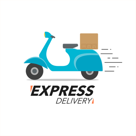 Express Delivery Service.  Illustration