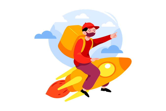 Express delivery Service  Illustration