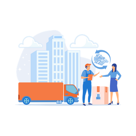 Express Delivery Service  Illustration