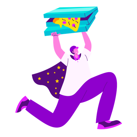 Express food delivery  Illustration