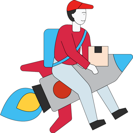 Express Food Delivery  Illustration