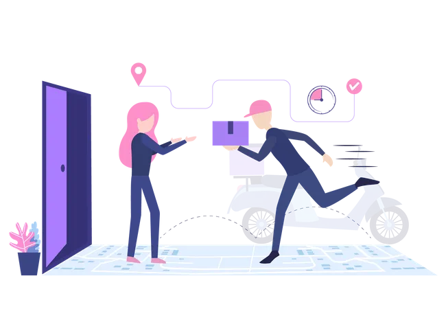 Express Home Delivery  Illustration