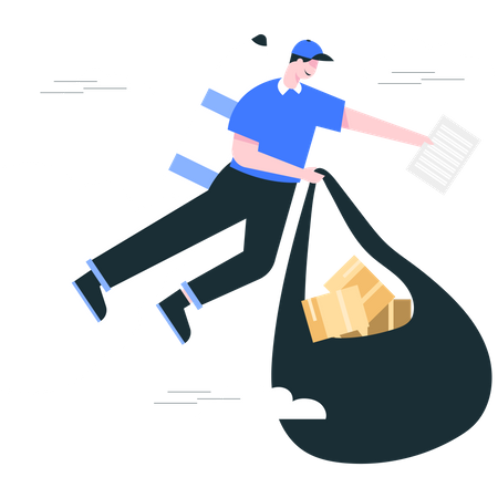 Express-Lieferservice  Illustration