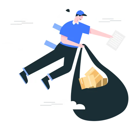 Express-Lieferservice  Illustration