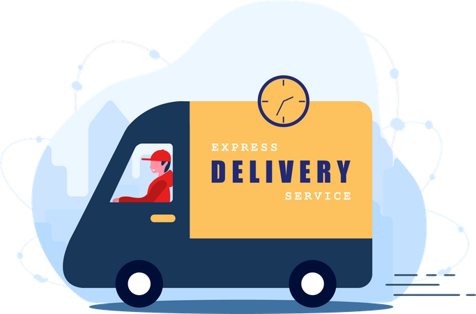 Express-Lieferservice  Illustration