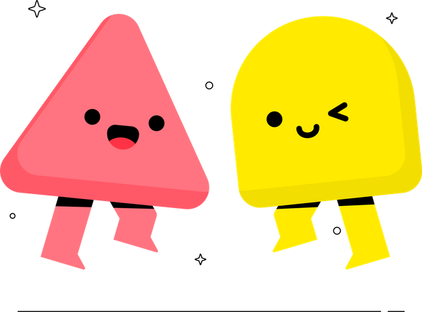 Expressão de rosto feliz  Illustration