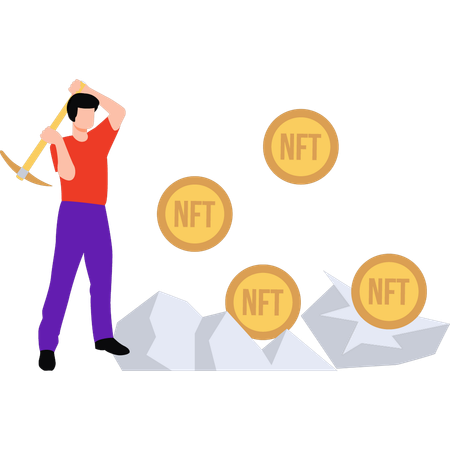 Extraction de crypto-monnaie  Illustration