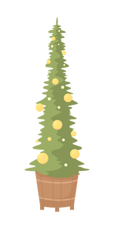 Extraordinary christmas tree Illustration