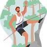 climbing with hand illustrations free