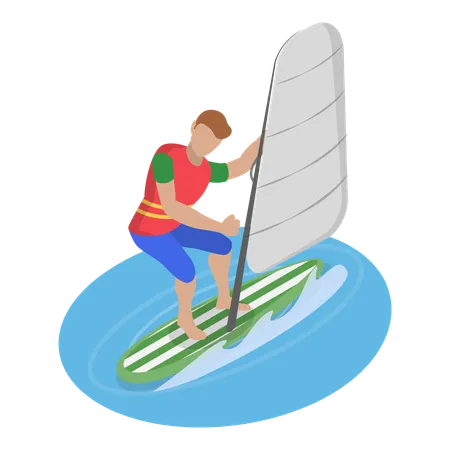 Extreme Water Sports  Illustration