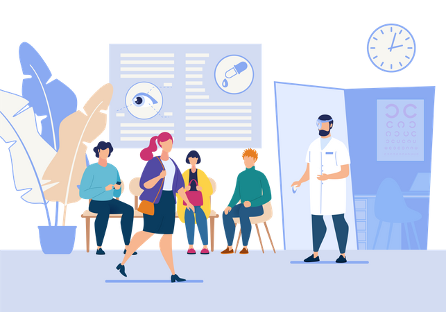 Eye care Hospital  Illustration