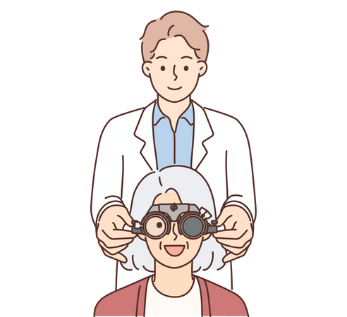Eye checkup  Illustration