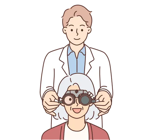 Eye checkup  Illustration