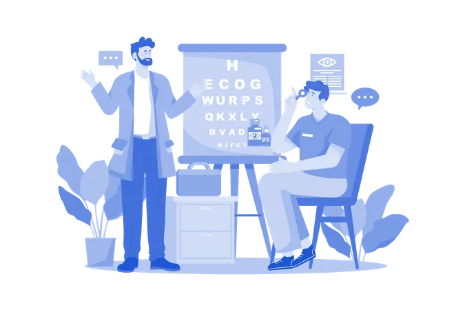 Eye Checkup  Illustration