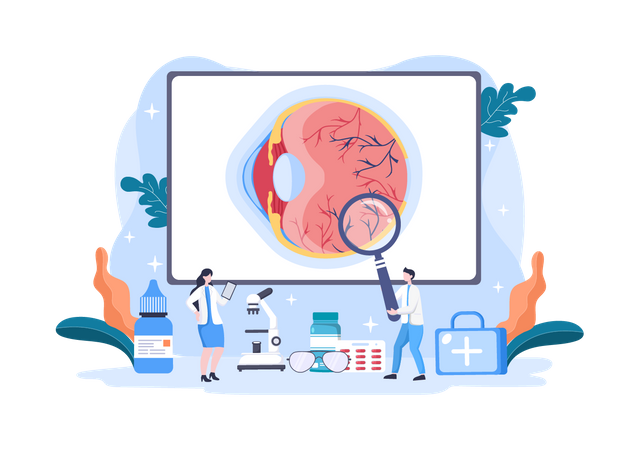 Eye checkup  Illustration