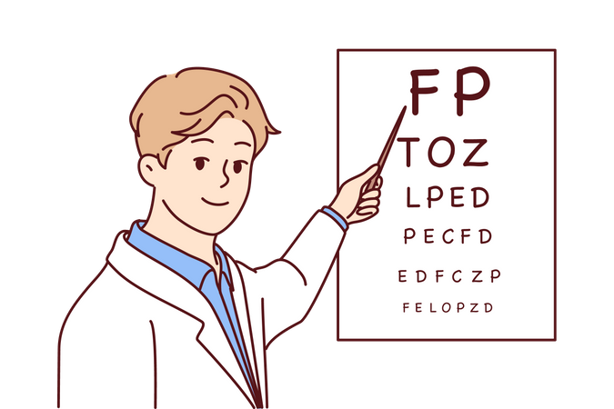 Eye checkup  Illustration