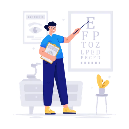 Eye Clinic  Illustration