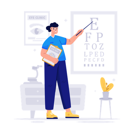 Eye Clinic  Illustration