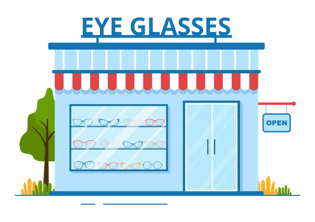 Eye Glasses Store  Illustration