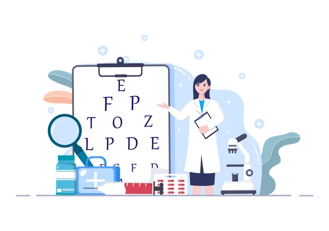 World Sight Day Background Vector Illustration Which Is Commemorated Every Year For Where To Check Vision Blindness And Visual Impairment On The Eyes Concept Illustration