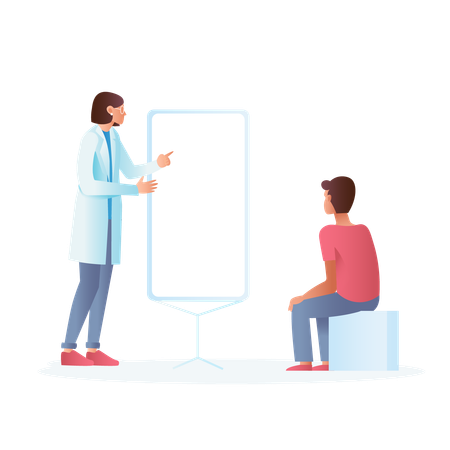 Eye testing  Illustration