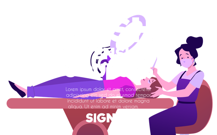 Eyelash extension courses for beauty masters  Illustration