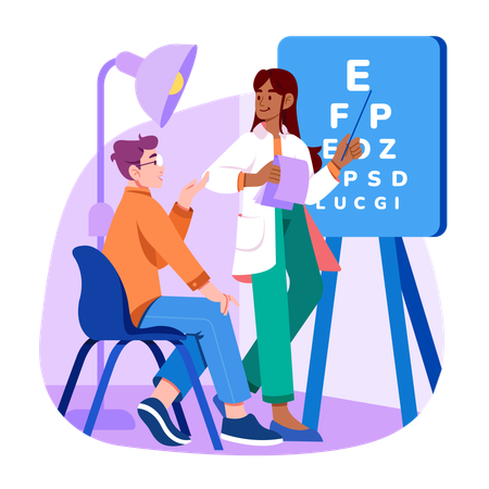 Eyes Check Up  Illustration