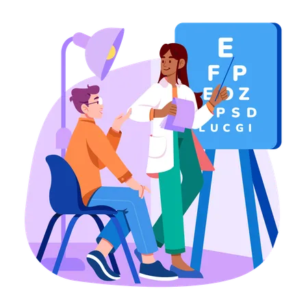 Eyes Check Up  Illustration