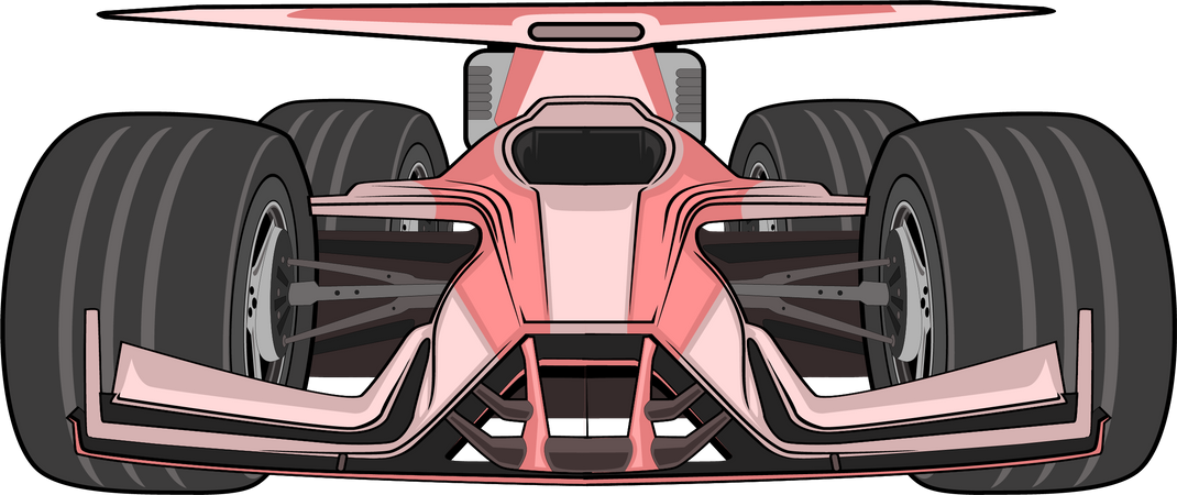 Voiture de course f1  Illustration