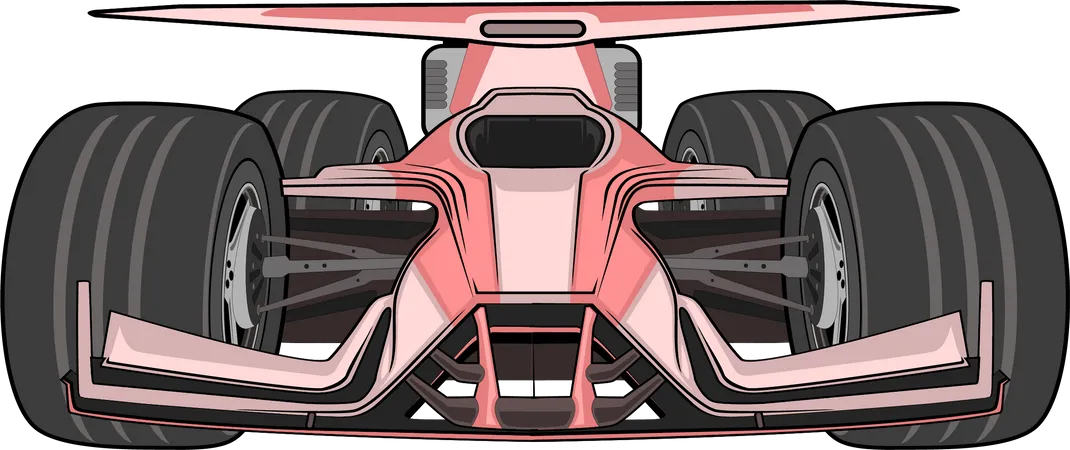 F1 Race Car  Illustration
