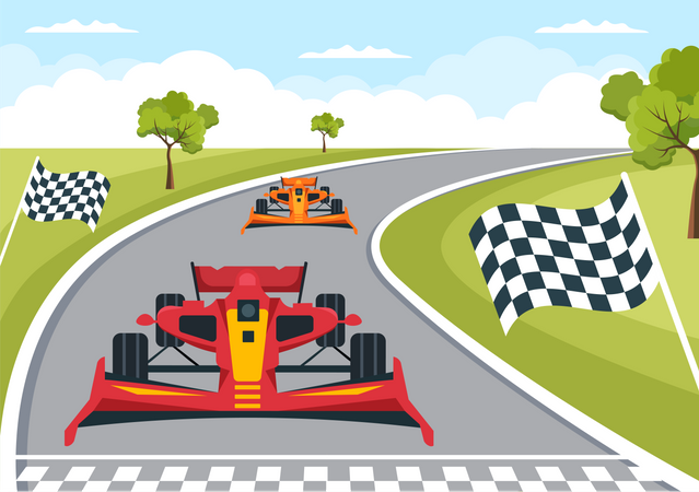 F1 Race  Illustration