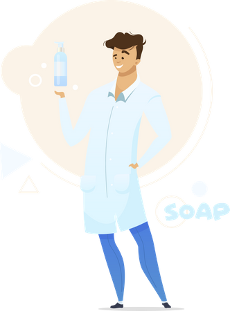 Fabricacion de jabon liquido  Ilustración