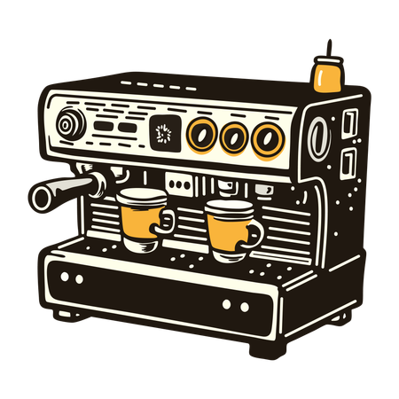 Fabricante de cafeína  Ilustração
