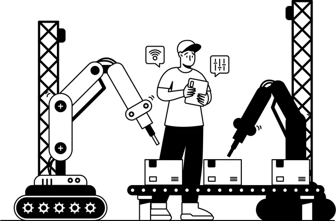 Fabrication de production  Illustration