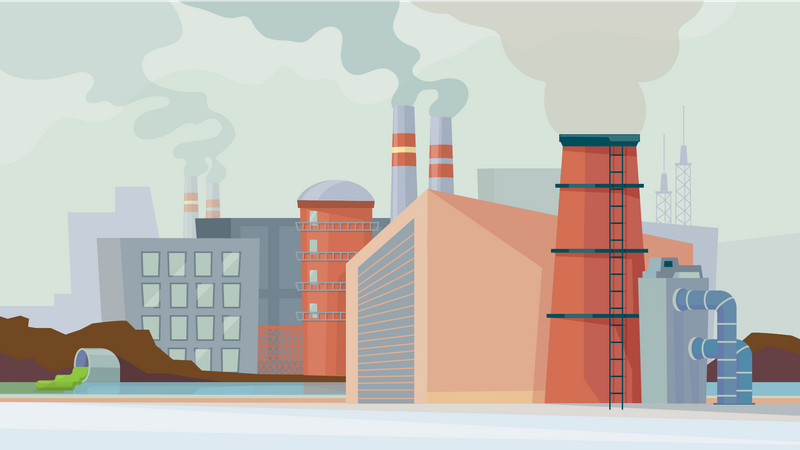 Fabrik  Illustration