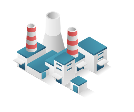 Fabrik  Illustration