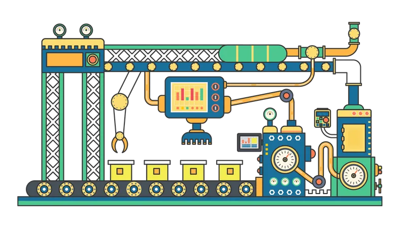 Fabrikanlage  Illustration